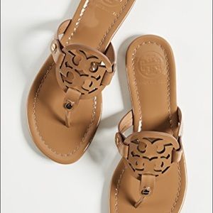 Tory Burch Logo Leather Sandals size 8
